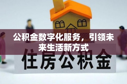 菏泽公积金数字化服务，引领未来生活新方式