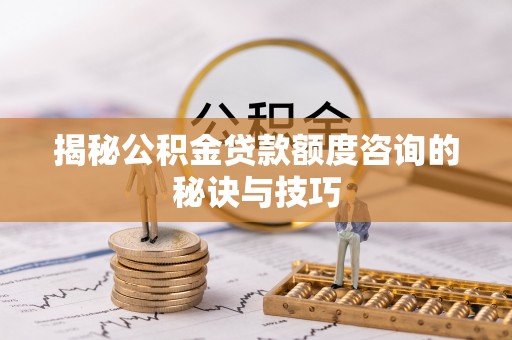 菏泽揭秘公积金贷款额度咨询的秘诀与技巧