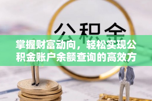 菏泽掌握财富动向，轻松实现公积金账户余额查询的高效方式