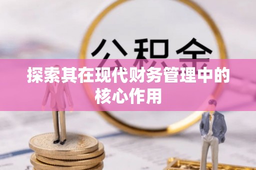 菏泽探索其在现代财务管理中的核心作用