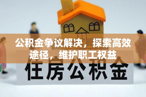 菏泽公积金争议解决，探索高效途径，维护职工权益