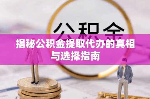 菏泽揭秘公积金提取代办的真相与选择指南